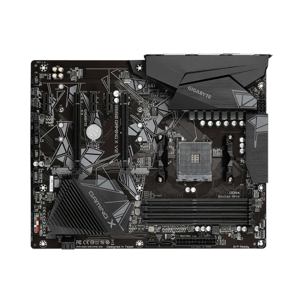 atx gigabyte gaming gigabyte b550 gaming amd b550 chipset socket am4 supports 3rd gen amd