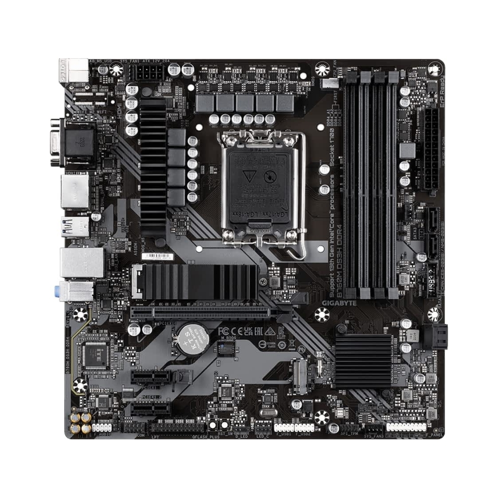 micro atx 4 displays rgb led header gigabyte b760m ds3h b760 express chipset socket lga170
