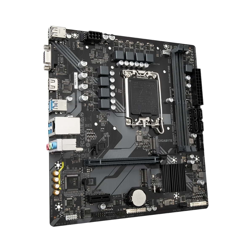 micro atx rgb led header gigabyte b760m h b760 express chipset socket lga1700 supports current