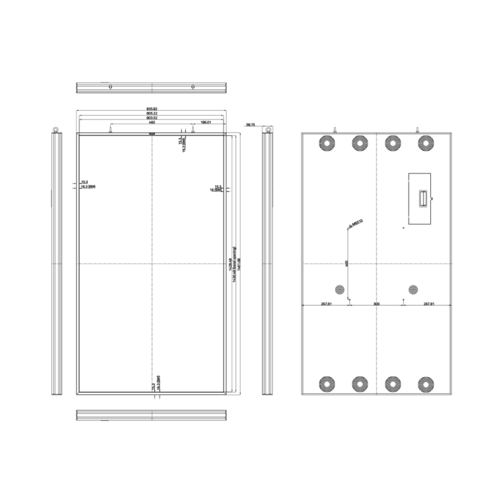 hisense window facing fhd 1920 x 1080 2500nits 7x24hr android 90