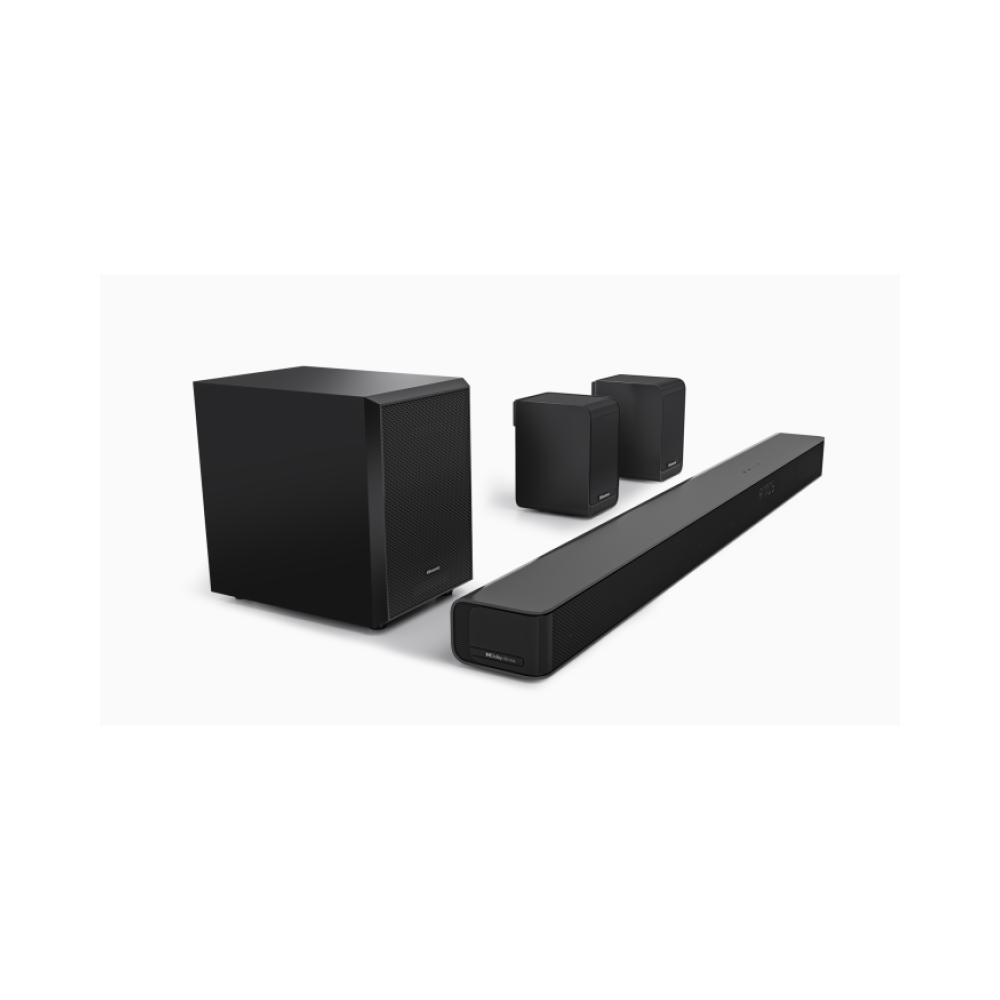 hisense ax5100g soundbar 51ch 340w dolby atmos bluetooth soundbar with wireless subwoofer