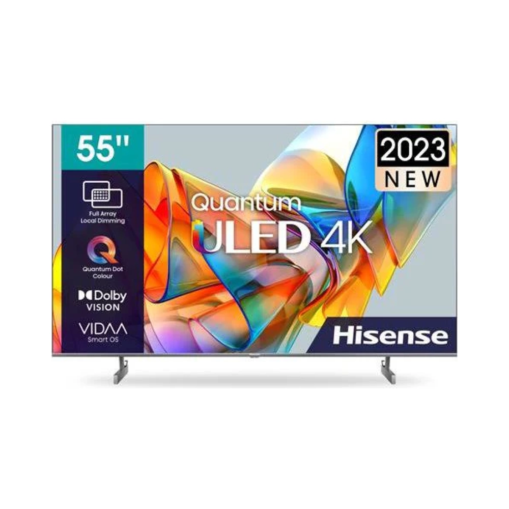 hisense ledn55u6k 55 qd premium uled wide colour gamut uhd ai upscaler dolby vision hdr game