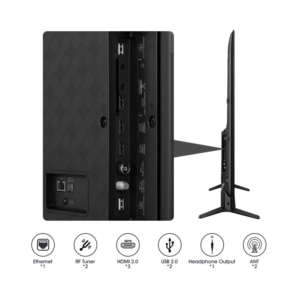 hisense ledn75a6k 70 uhd smart led dolby vision hdr uhd ai upscaler dts virtualx8482 pixel