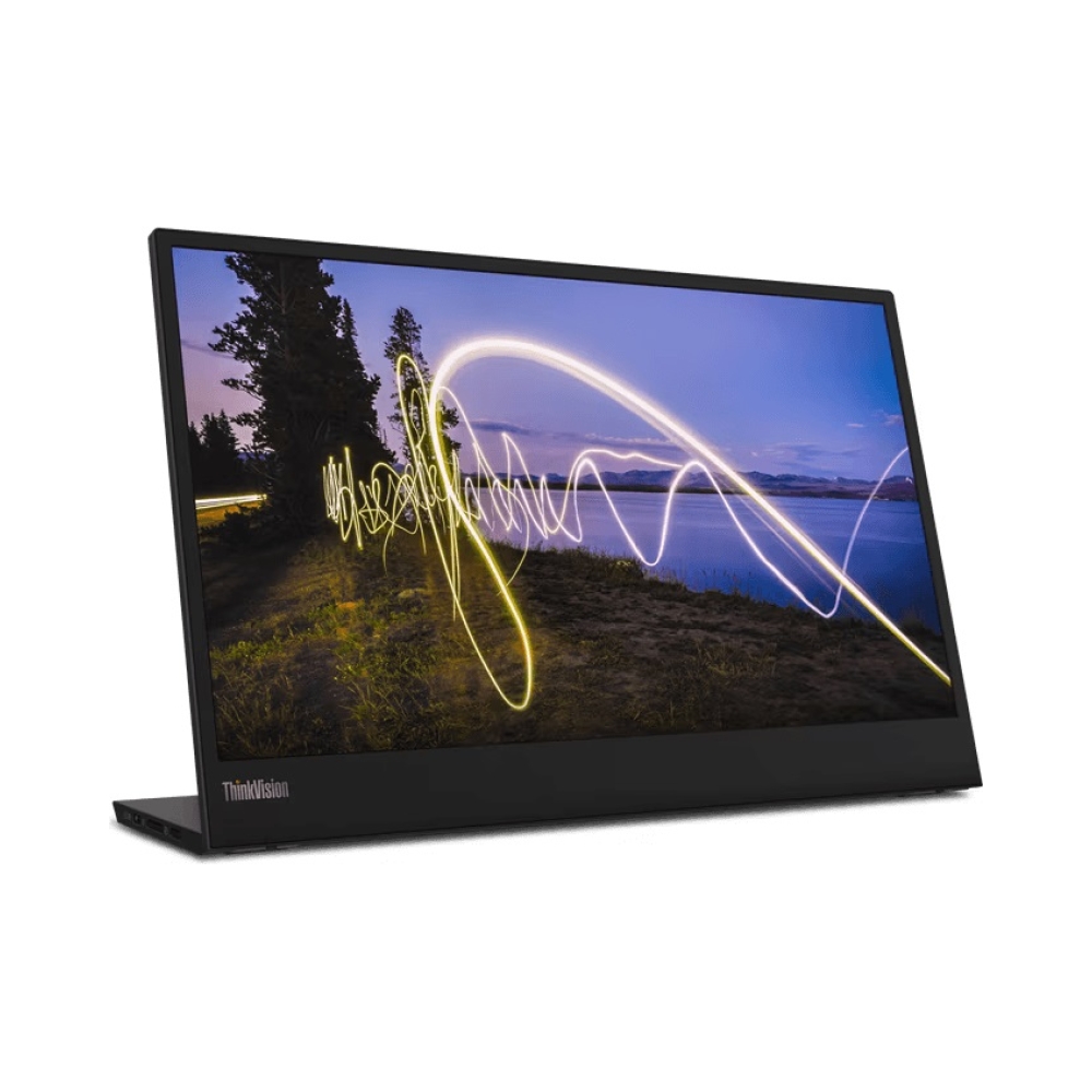 lenovo mobile monitor m15 156 wled non touch mobile monitor anti glare 2x usb c gen1 raven