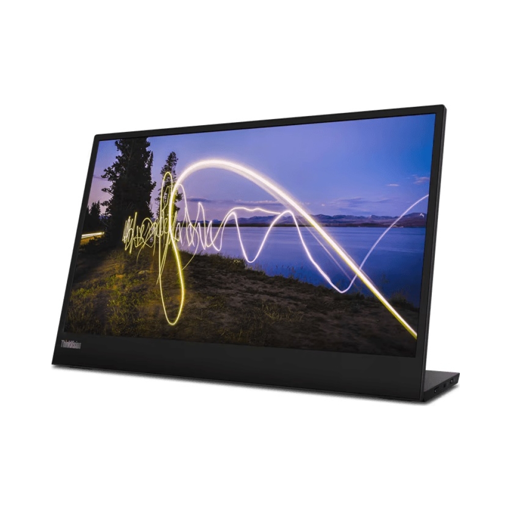 lenovo mobile monitor m15 156 wled non touch mobile monitor anti glare 2x usb c gen1 raven