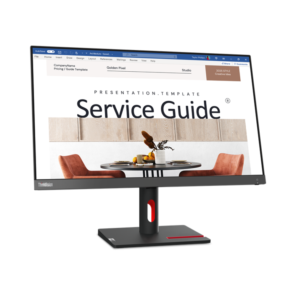 thinkvision s24i 3024 inch ips panel fhd 1920 x 1080 internal power supply hdmi vga cables