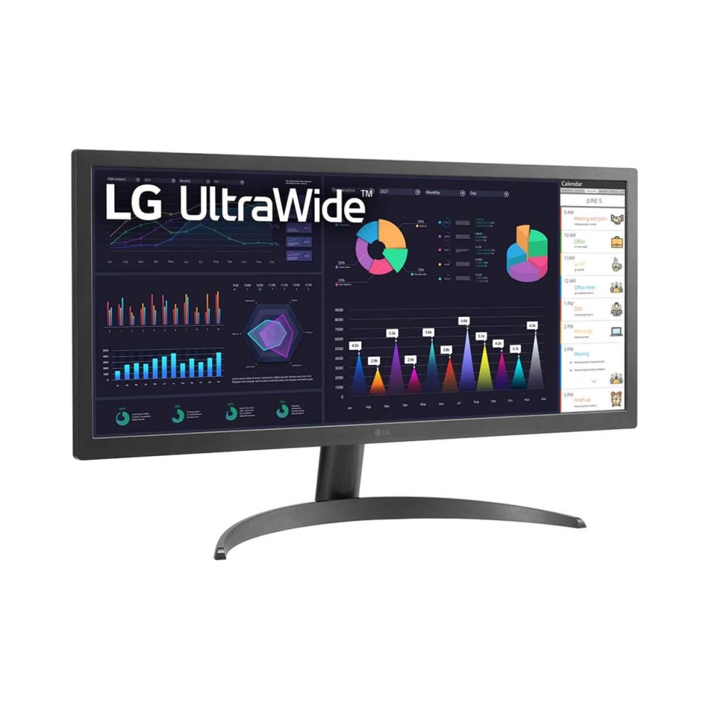 lg 26wq500 26 ultrawide full hd hdr10 ips monitor black in colour 5ms response time wide full hd