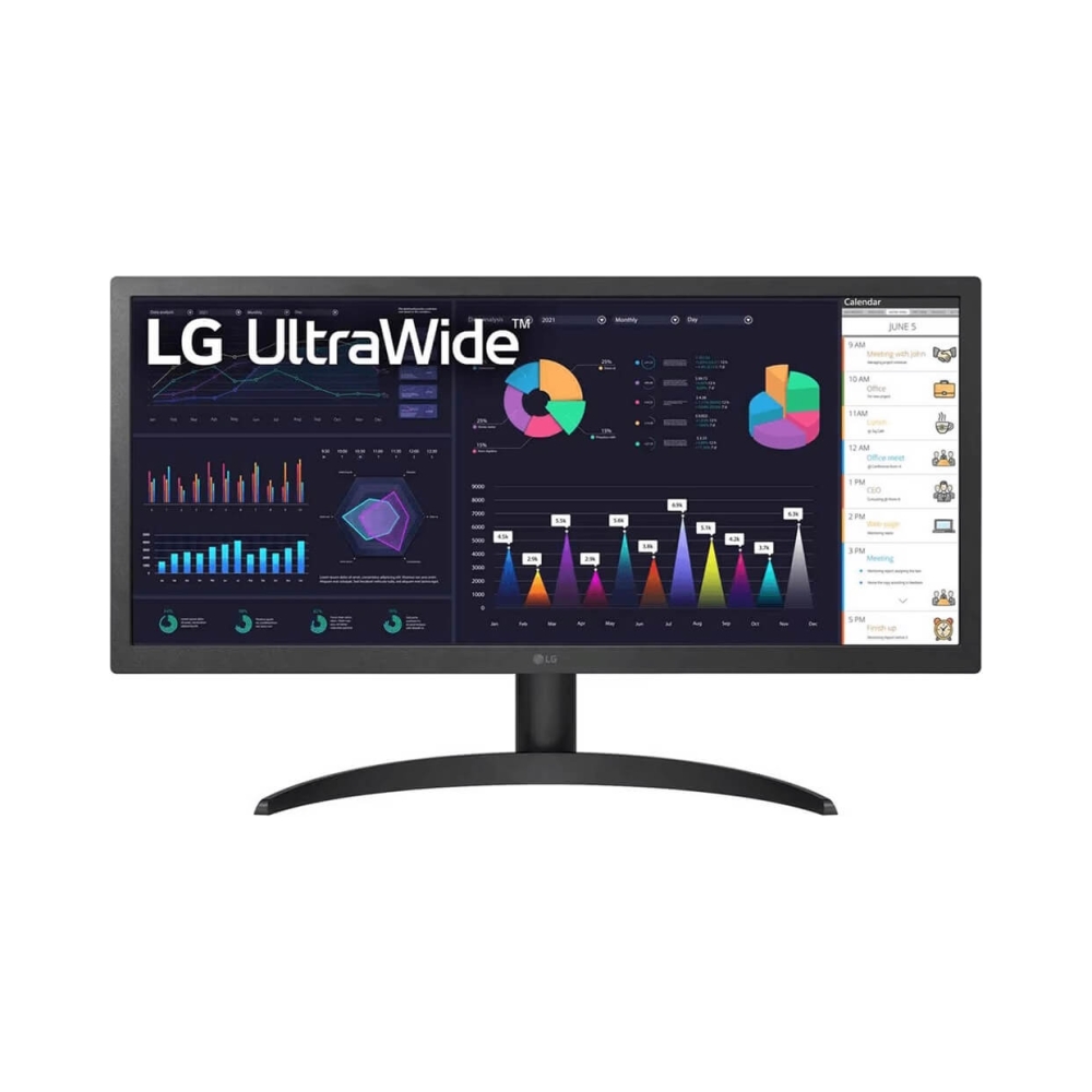 lg 26wq500 26 ultrawide full hd hdr10 ips monitor black in colour 5ms response time wide full hd