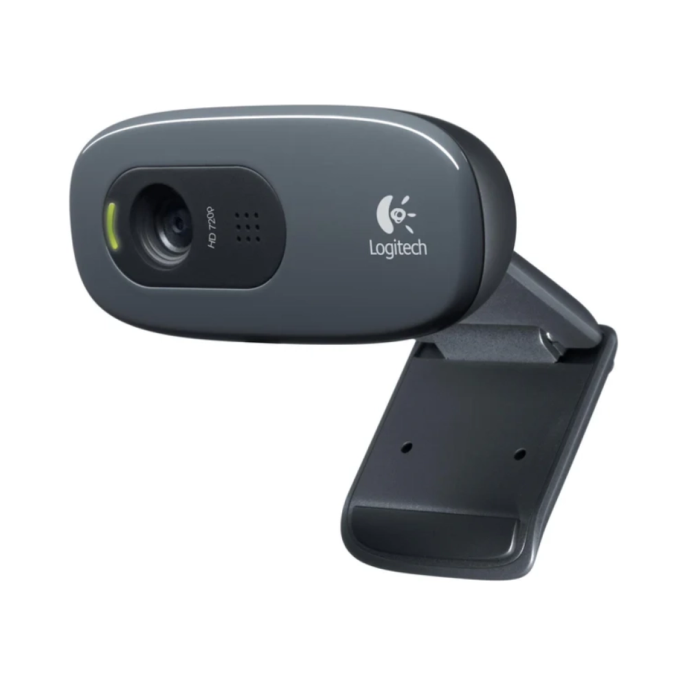 logitech webcam c270 hd still 3mp hd video built in mic auto focus grey