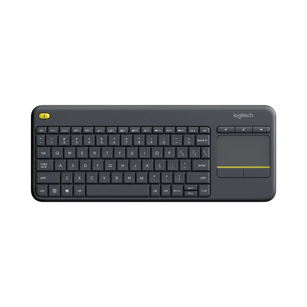 logitech wireless keyboard k400 plus touch unifying usb receiver 18 months battery life 13 function