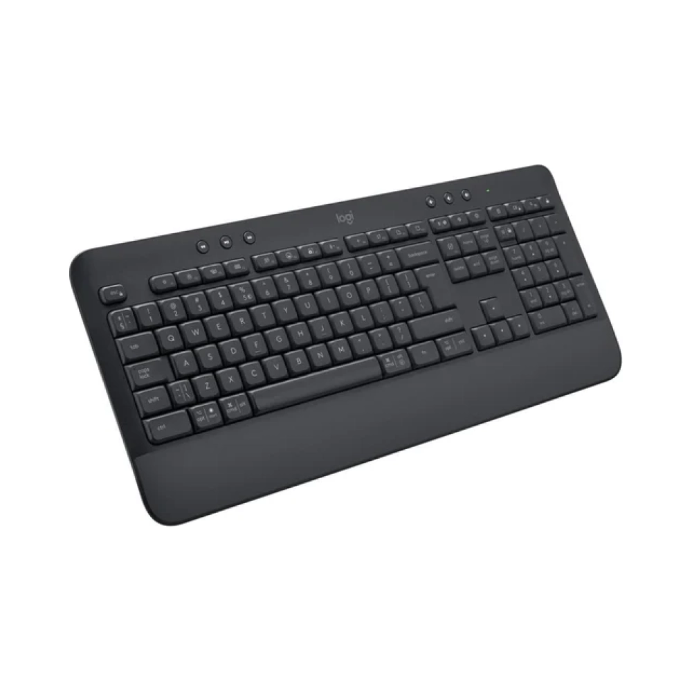 logitech signature k650 integrated soft touch palm rest full size layout dedicated mic mute key