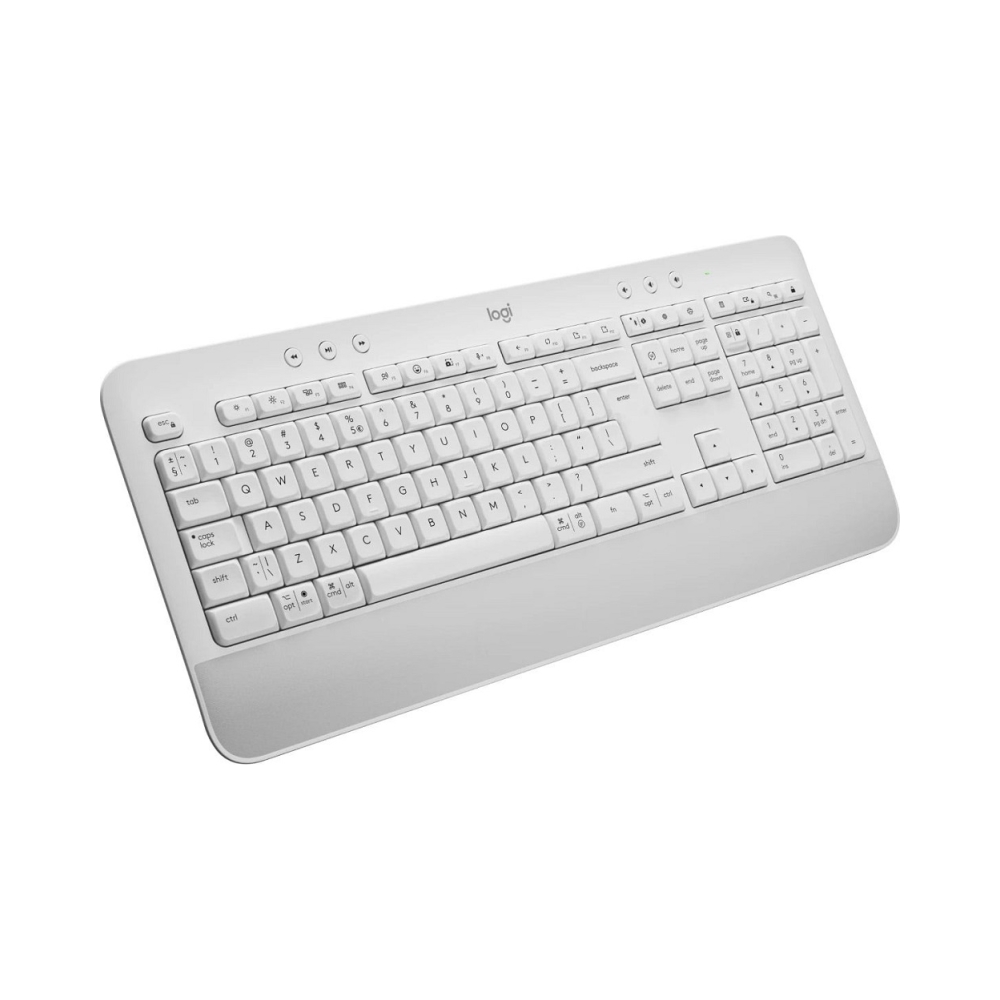 logitech signature k650 integrated soft touch palm rest full size layout dedicated mic mute key