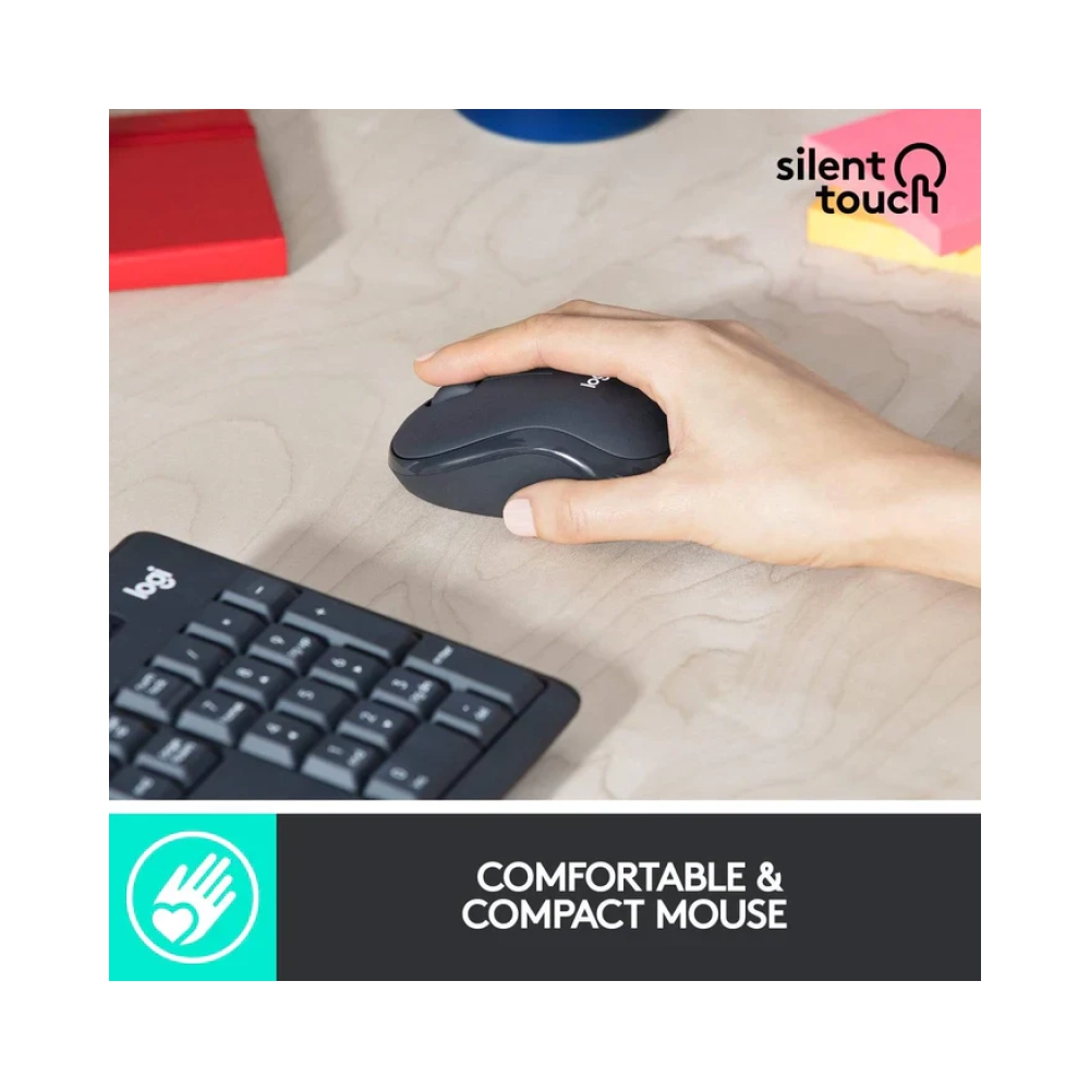 logitech wireless keyboard and mouse combo mk295 desktop silent 3 year limited hardware warranty