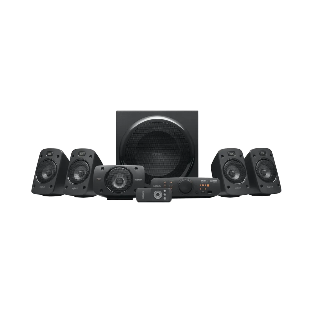 logitech desktop speakers z906 surround sound speaker 51 35mm 500w rms dolby digital dts