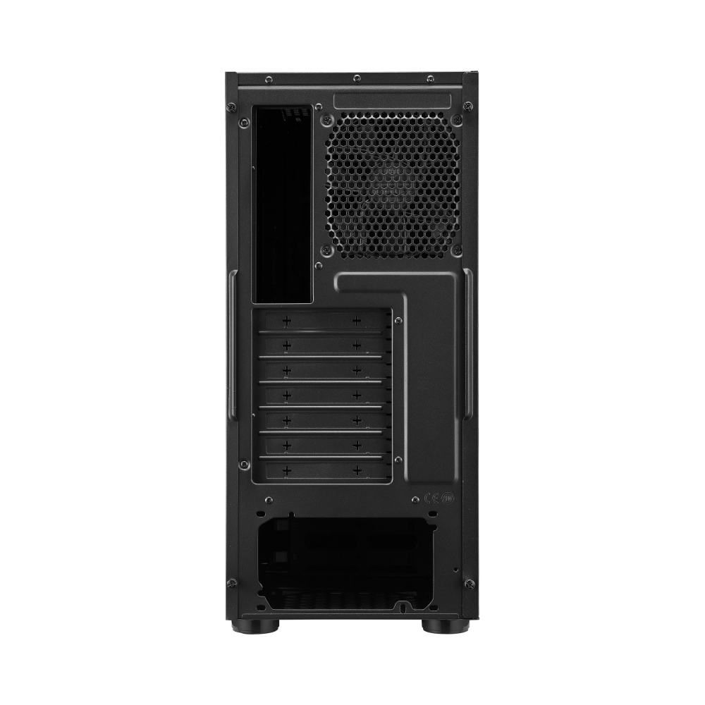 brushed front panel hexagon gleam glass side panel cooler master mb600l v2 black atx desktop
