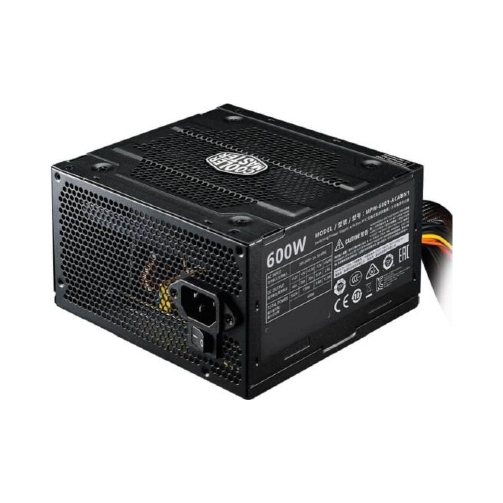 600w watt cooler master 600w power supply 90 rating atx pci e 4 pin peripheral 24 mb pi