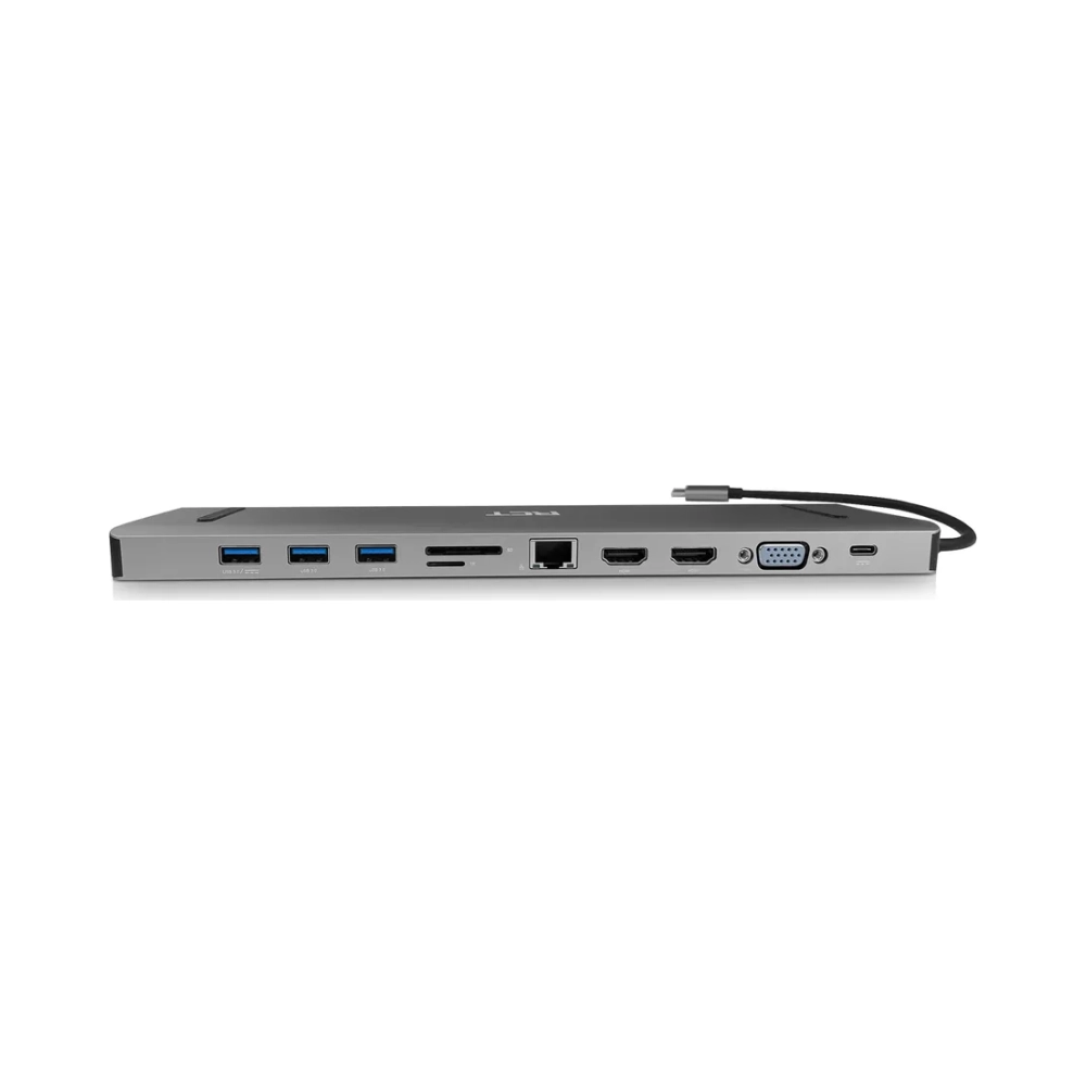 rct ds cn3269 usb type c desktop docking station with 2hdmi 1vga 3usb30 1rj45 audio sd