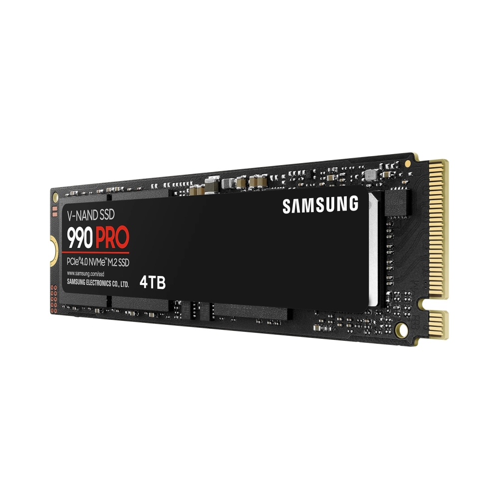samsung mz v9p4t0bw 990 pro 4 tb nvme ssd read speed up to 7450 mbs write speed to up 6900 mbs
