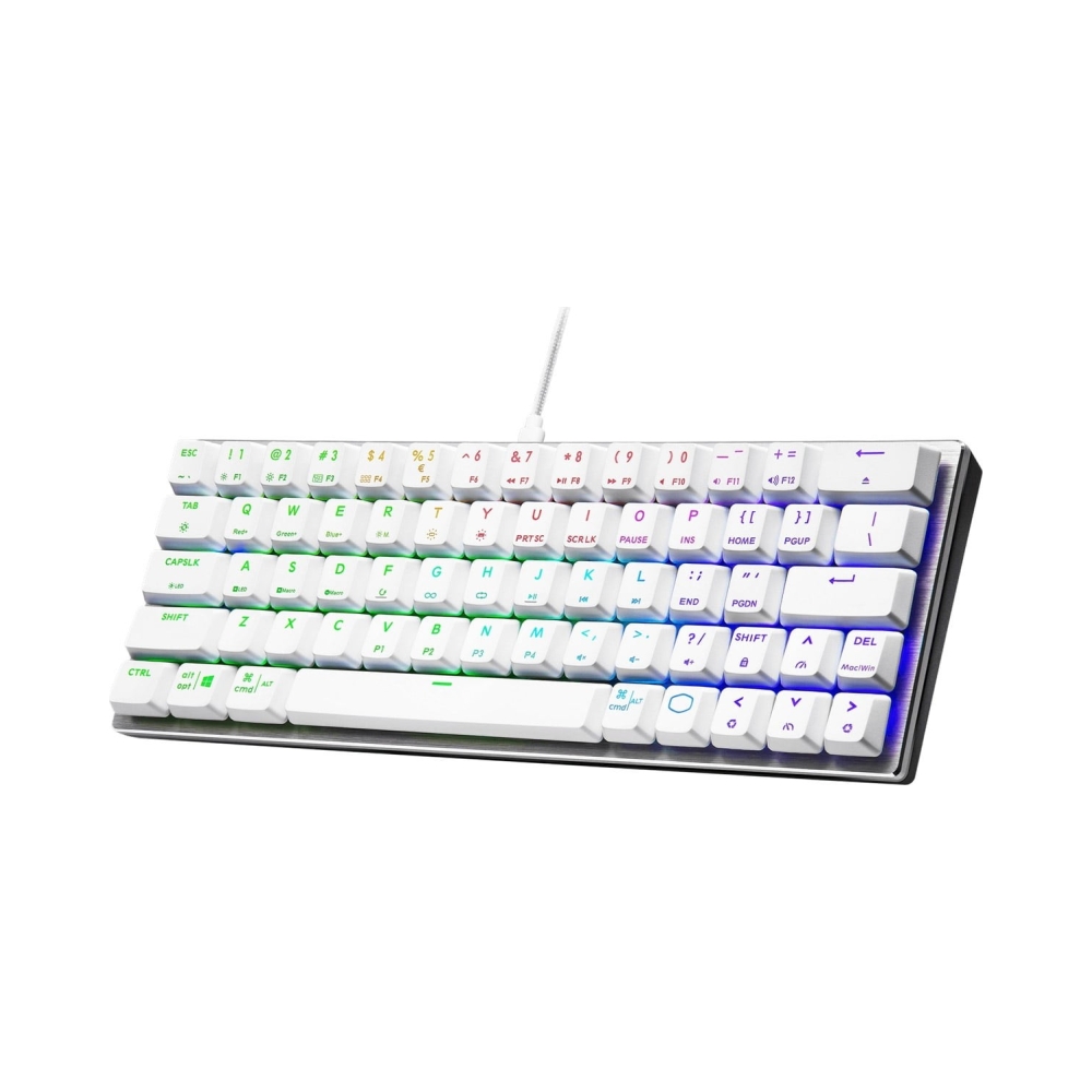 low profile red cherry mx cooler master sk620 mechanical rgb gaming keyboard all key rgb led