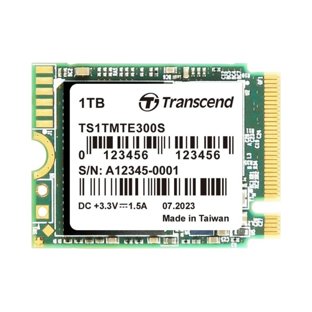 transcend mte300s series 1 tb m2 2230 pcie gen 3 x4 ssd nvme supported 3d nand 30mm x 22mm x
