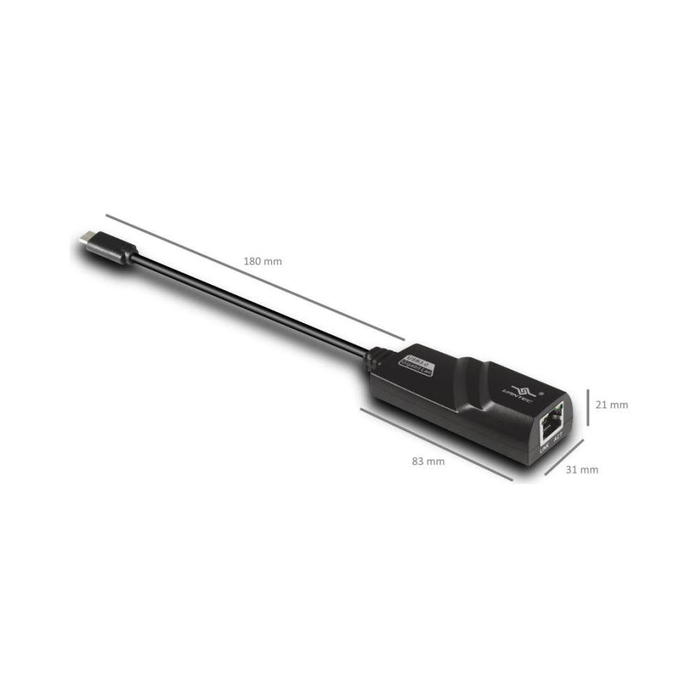 vantec vlink cb cu310gna usb c to rj45 gigabit ethernet adapter with usb type c to type a converter