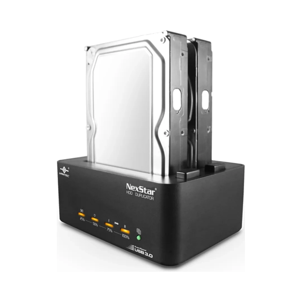 vantec standalone hard disk duplicator for 2535 sata drives with usb 30 dual hard drive dock