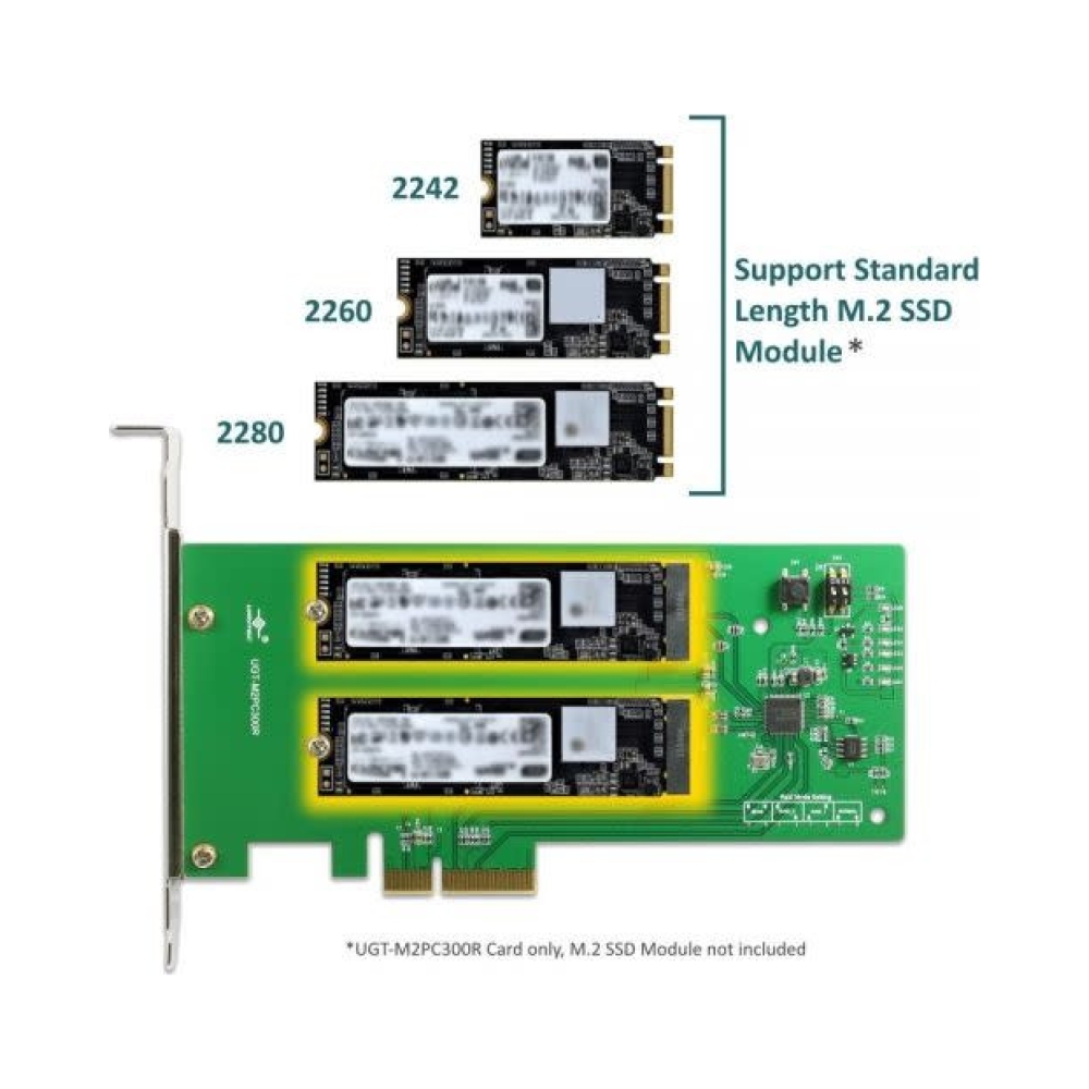 vantec dual m2 sata3 ssd raid pcie x4 adapter