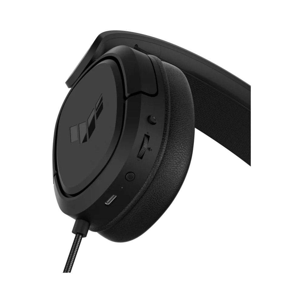 black ai noise cancelling 295g tuf gaming h1 wireless connector 24ghz usb a usb c platform