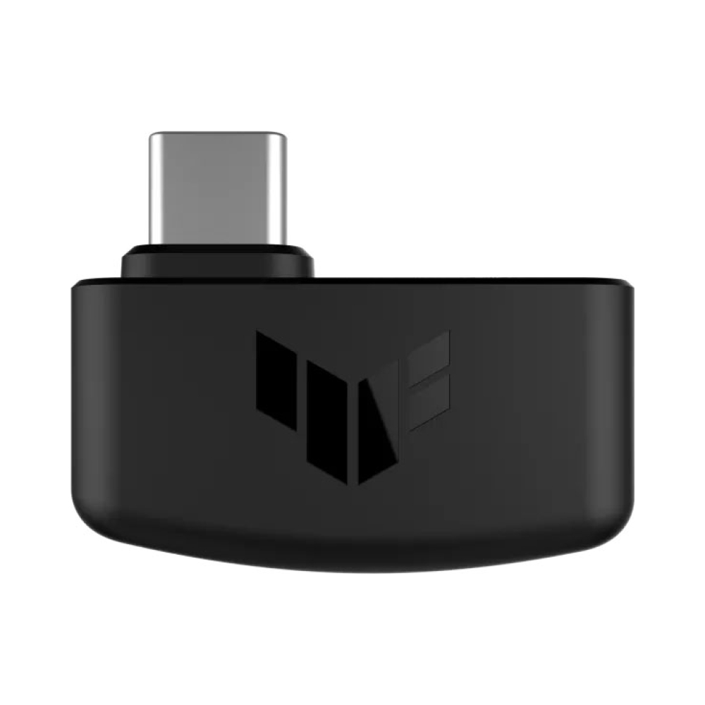 black ai noise cancelling 295g tuf gaming h1 wireless connector 24ghz usb a usb c platform