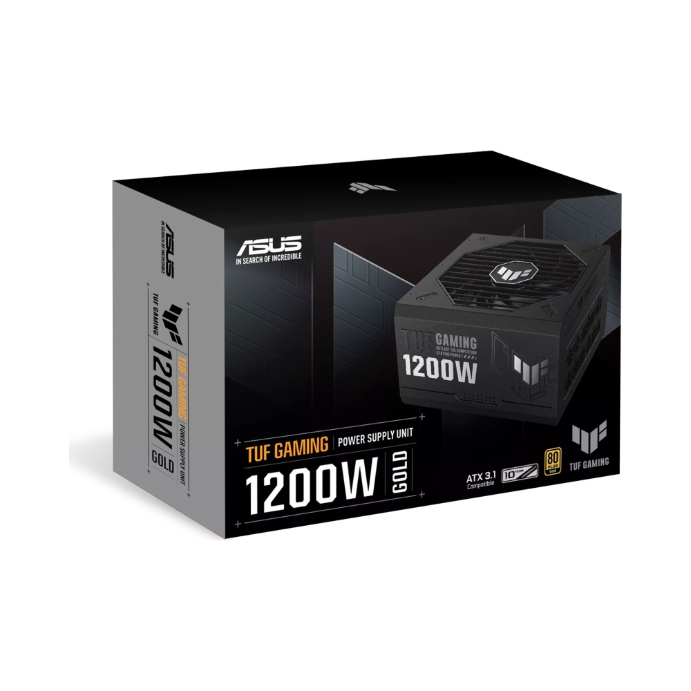 80plus gold asus tuf gaming 1200w gold atx12v atx 30 150 x 150 x 86 mm 266kg power cord x1