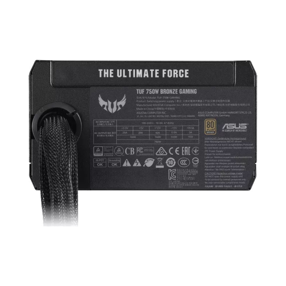 80plus bronze certified asus tuf gaming 750w bronze atx12v atx 30 150 x 150 x 86 mm 218kg