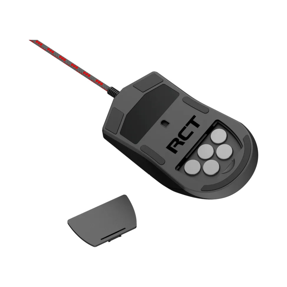 rct hyperglyde gaming mouse 16000dpi switchable 8 programmable buttons interchangeable weight