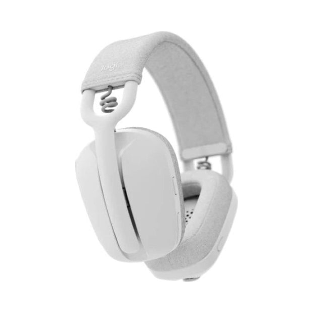 logitech zone vibe 100 wireless bluetooth headset off white 2 year limited warranty