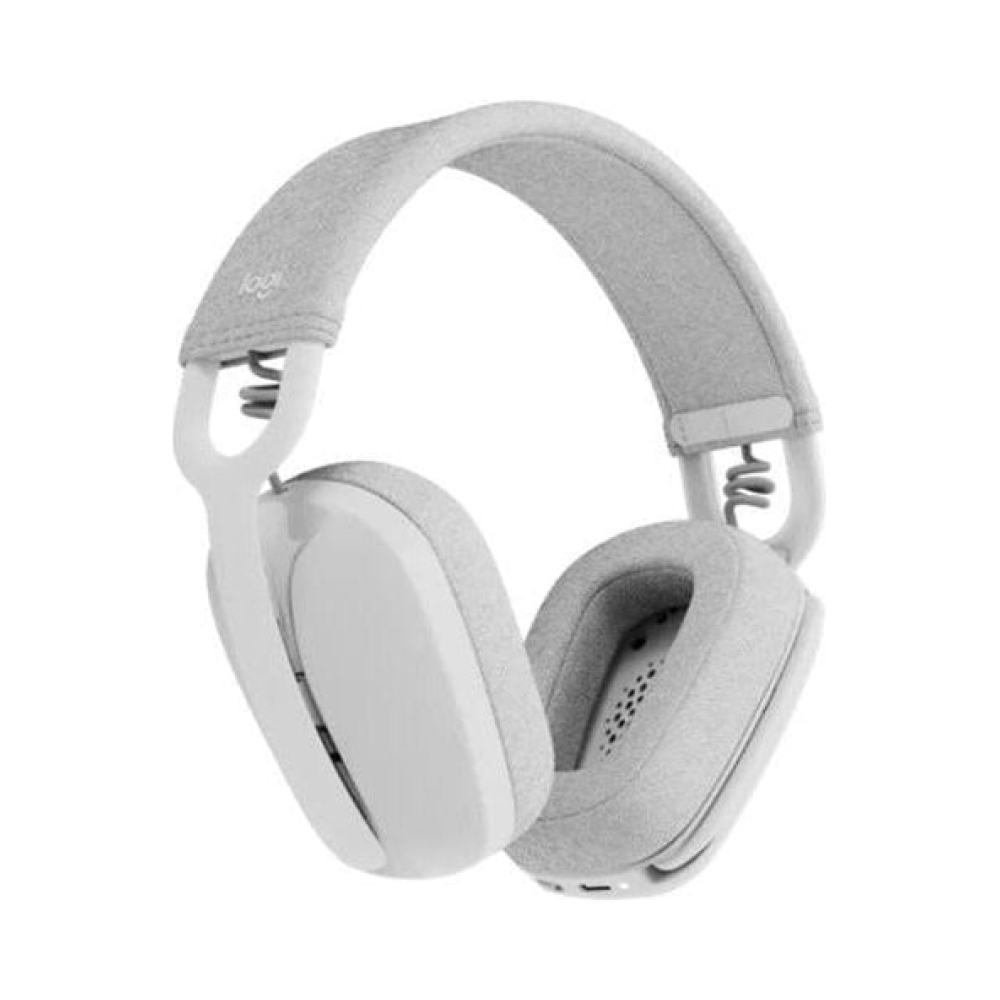 logitech zone vibe 100 wireless bluetooth headset off white 2 year limited warranty