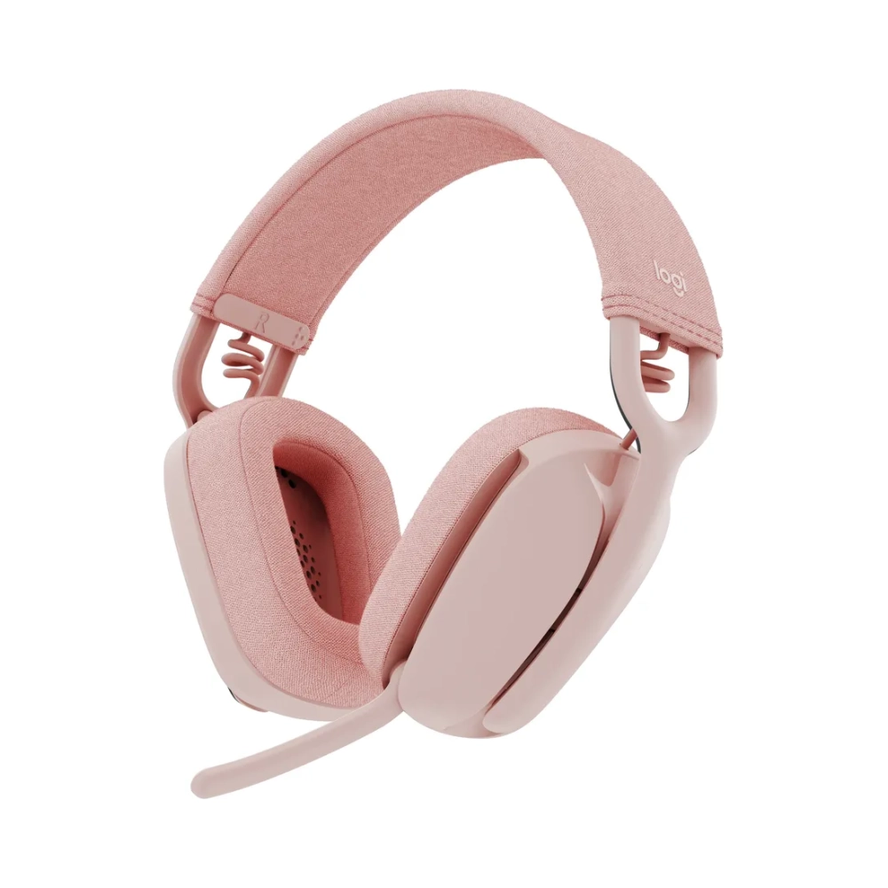 logitech zone vibe 100 wireless bluetooth headset rose 2 year limited warranty