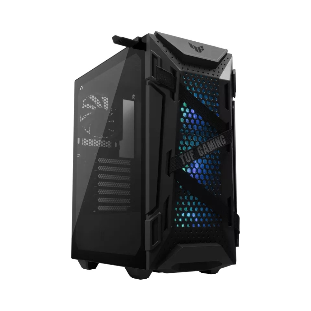 tempered glass asus gt301 tuf gaming case atx mid tower 4 x 25