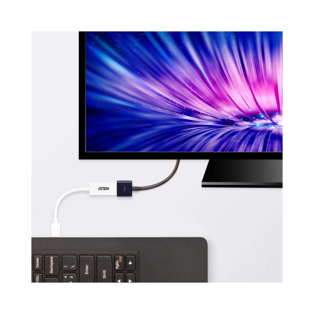 aten vc980 mini displayport hdmi male female straight straight