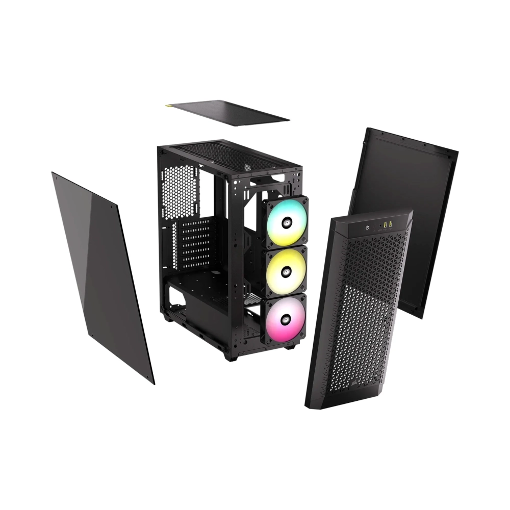 480t rgb airflow tempered glass mid tower black