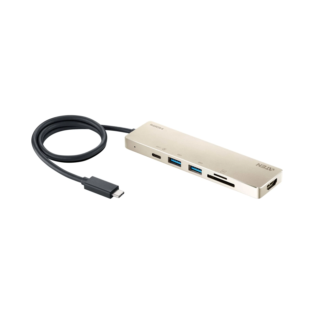 aten uh3239 wired usb 32 gen 1 31 gen 1 type c 60 w aluminium microsd transflash microsdhc microsdxc sd sdhc sdxc 4k ultra hd
