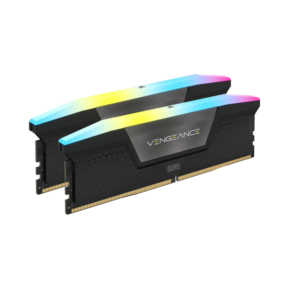corsair vengeance rgb cmh32gx5m2e6000c36 32 gb 2 x 16 gb ddr5 6000 mhz 288 pin dimm black