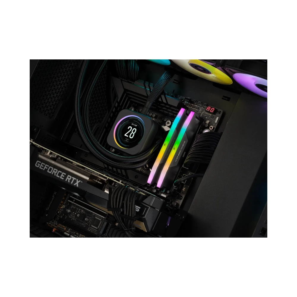 corsair vengeance rgb cmh32gx5m2e6000c36 32 gb 2 x 16 gb ddr5 6000 mhz 288 pin dimm black