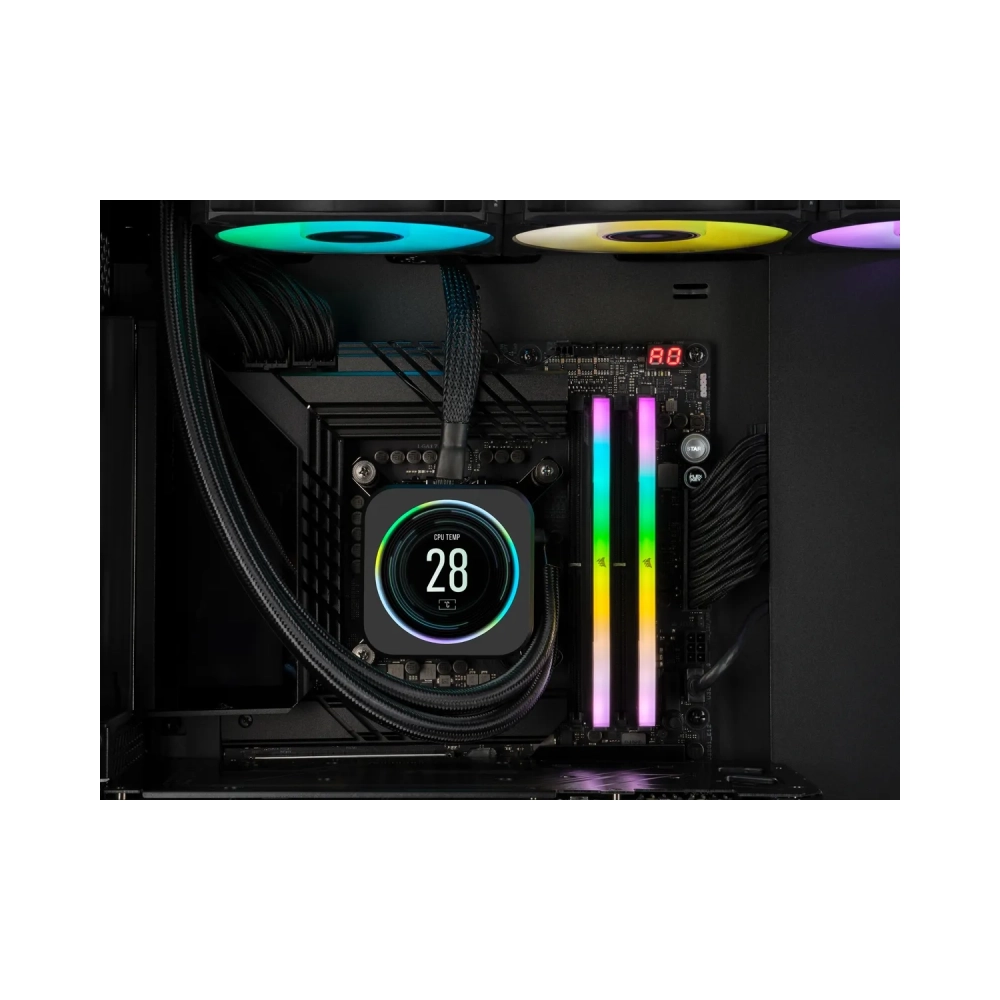 corsair vengeance rgb cmh32gx5m2e6000c36 32 gb 2 x 16 gb ddr5 6000 mhz 288 pin dimm black
