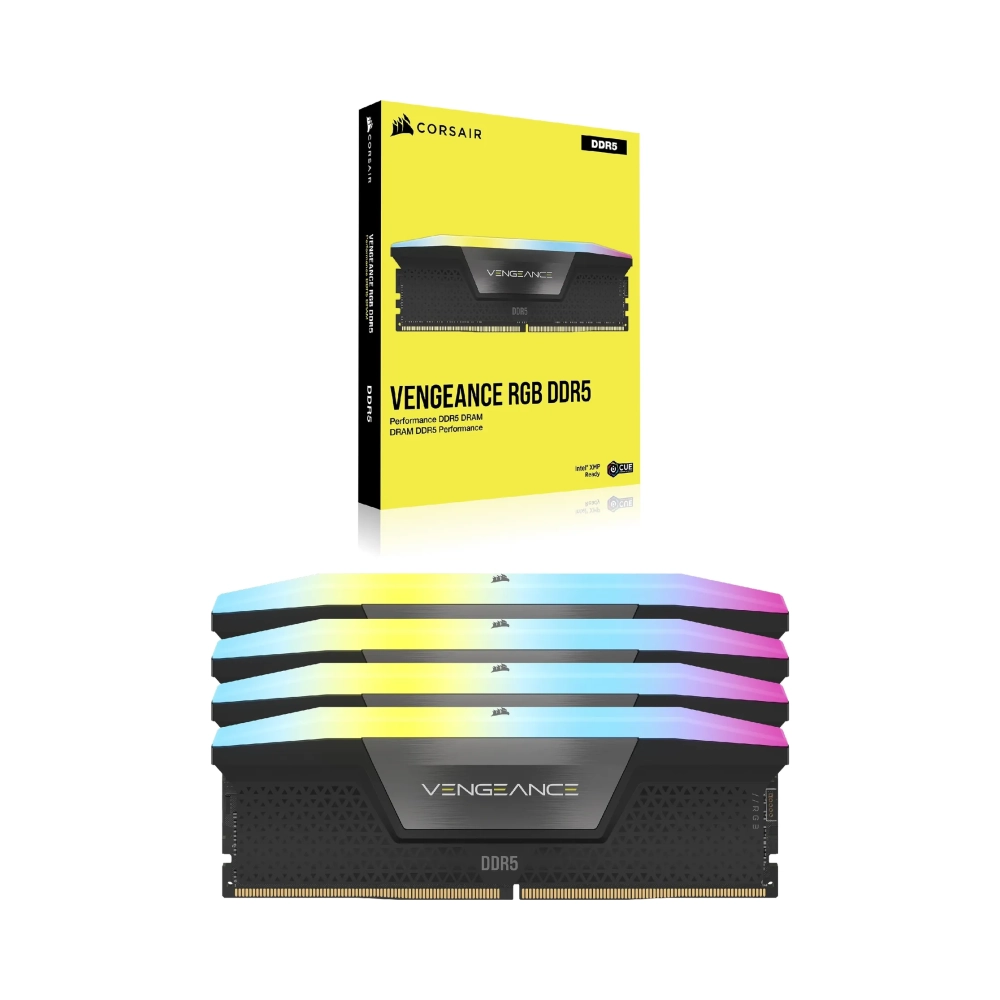 corsair vengeance rgb cmh128gx5m4b5600c40 128 gb 4 x 32 gb ddr5 5600 mhz 288 pin dimm