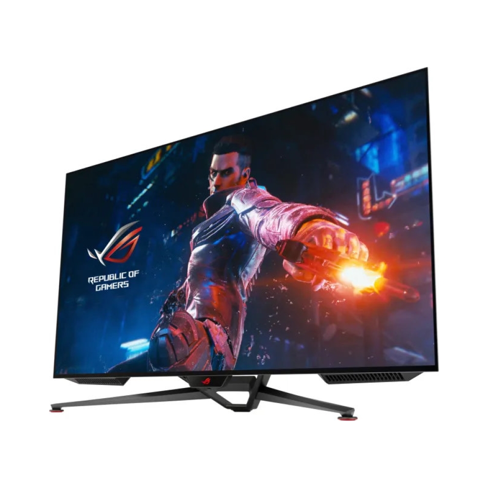 asus rog swift pg48uq 475 uhd 4k 138hz 01ms oled adaptive sync gaming desktop monitor 475