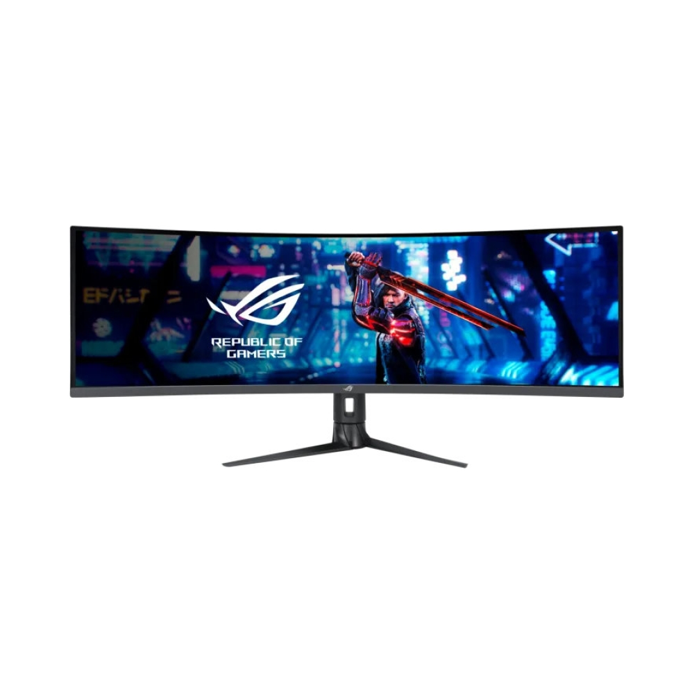 asus rog strix xg49wcr 49 dqhd 165hz 1ms va elmb sync vesa displayhdr 400 1800r curved gaming