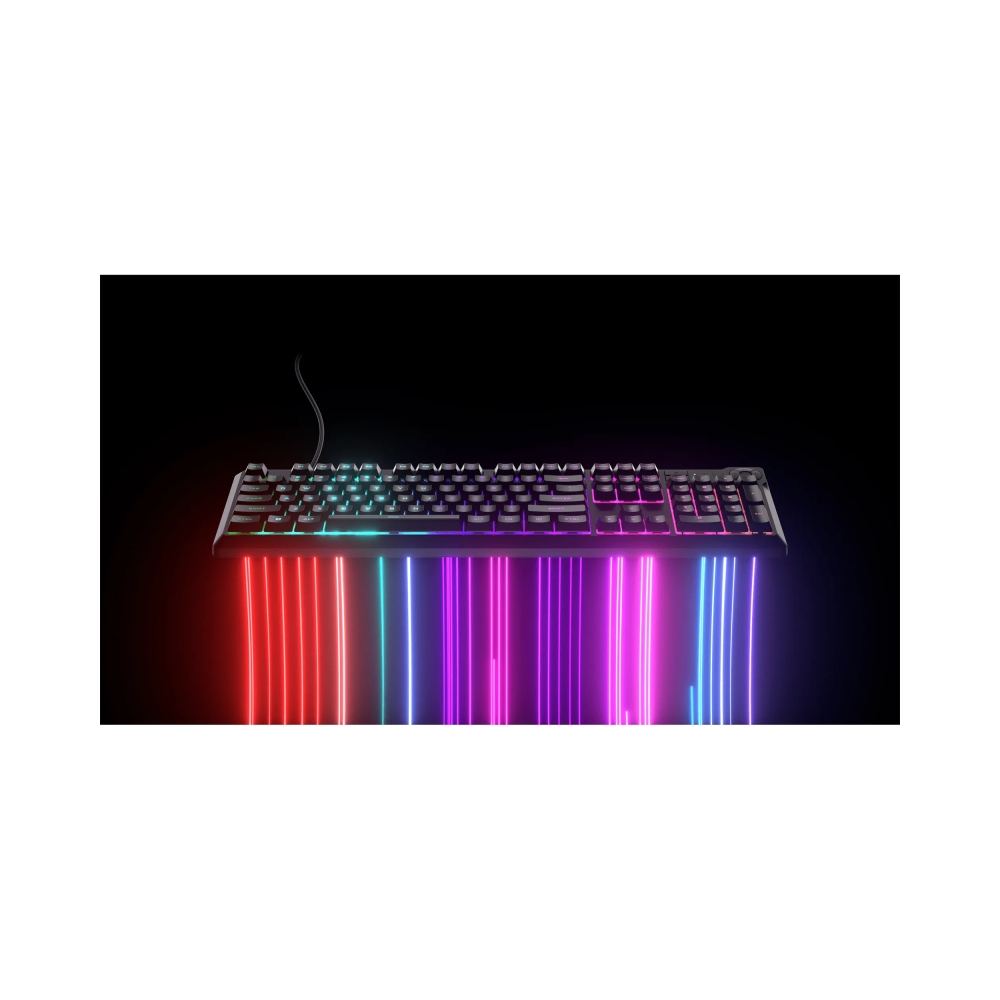 corsair k55 core gaming keyboard backlit zoned rgb led rubberdome