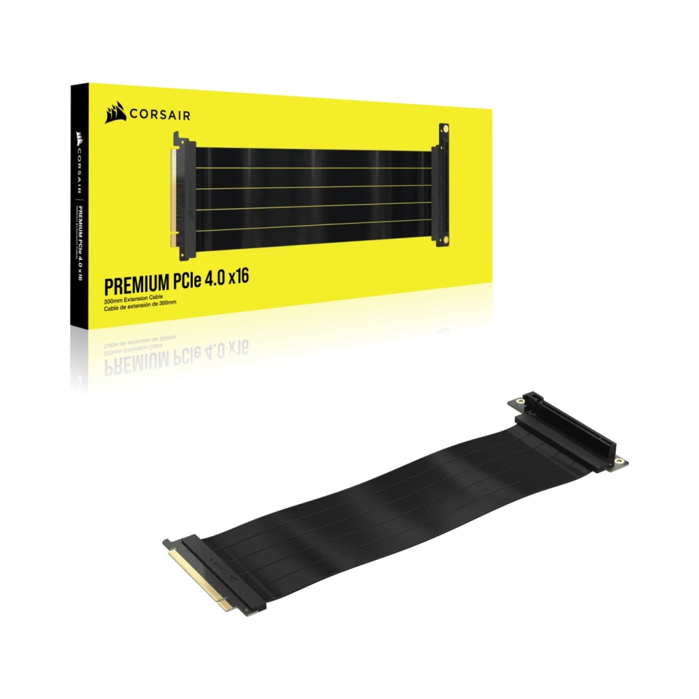 corsair premium pcie 40 x16 extension cable 300mm