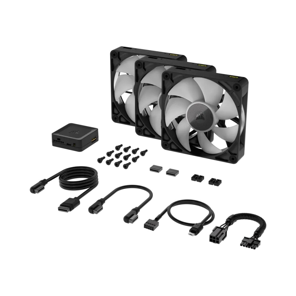 corsair rx rgb series icue link rx120 rgb 120mm fan triple pack