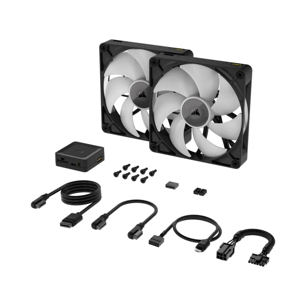corsair rx rgb series icue link rx140 140mm fan dual pack