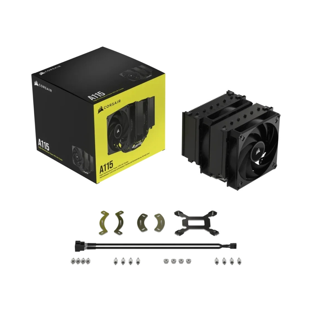 corsair a115 high performance tower cpu air cooler compatibility intel 1700 intel 1200 intel 1150